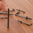 thumbnail image 5 of Uxcell 20 Pack L Shape Hooks, 2 Inch Right Angle Screw Hooks for Hanging, Black Bronze, 5 of 7