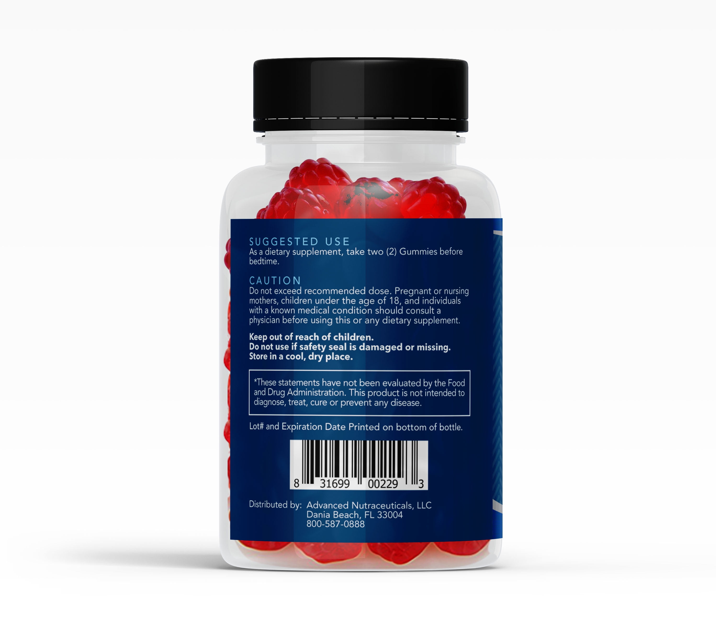 Avinol PM Sleep Aid Gummies - Passion Fruit Flavor, 60 Count