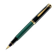Pelikan Souveran R800 Rollerball Pen - Black & Green - Gold Trim