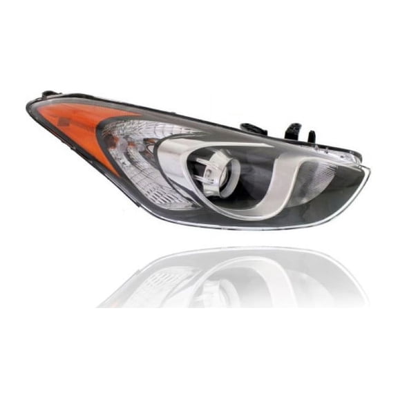 Headlight Assembly - Compatible/Replacement for '13-17 Hyundai Elantra GT Hatchback Base - Halogen - Right Hand - Passenger - 92102A5050