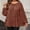 01 Brown, variant on Weiqiqre Plus Size Womens Clothing Spring Fall Trendy Business Dressy Casual Shirts Crewneck Textured Blouse