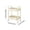Yellow, variant on VWRXBZ Kitchen Shelf, 19.48x14.56x10.62 Inch Two Tier Rolling Cart with Wheels a Practical Cart with Handles and Locking Swivel Casters Suitable for Storage in The Kitchen Office and Bedroom