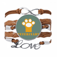 thumbnail image 1 of Pulsera de cuero Negro trenzado pulsera de cuerda de amor Unbranded M, 1 of 3