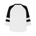 thumbnail image 6 of aidice Plus Size Tops for Women V Neck 3/4 Sleeve Raglan Comfy Loose Color Block Tshirts Size L-XXXXXL, 6 of 6