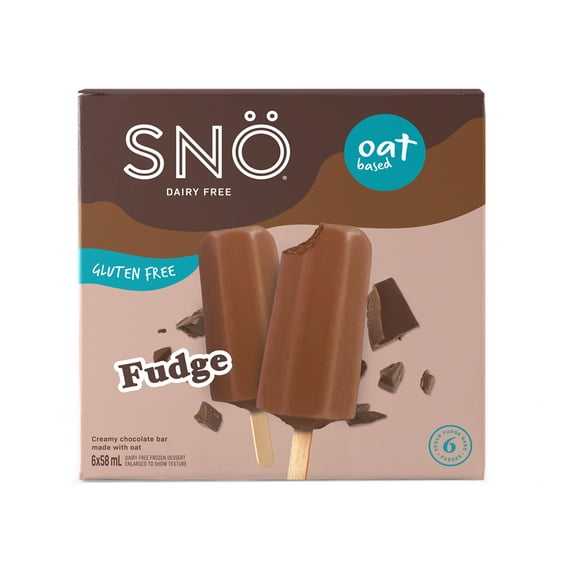 Snö Fudge Pop, 6x58 ml Dairy-Free Frozen Fudge Pop