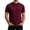 Red, variant on NinXxx Men's Short Sleeve Knit Breathable Crew Neck Daily Layering Tee Black XL