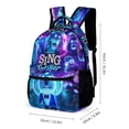 thumbnail image 2 of Movie Sing 2 3 Pcs Backpack Set With Lunch Bag And Pencil Case Casual Bookbag Lunch Box Pencil Box, 2 of 8