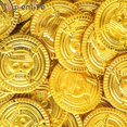 thumbnail image 4 of Joy-enlife-Monedas de oro de pirata de 50 piezas, moneda de juego de calavera de plástico, accesorios de Cosplay para fiesta de Halloween, decoración de juego de tesoro pirata, 4 of 4