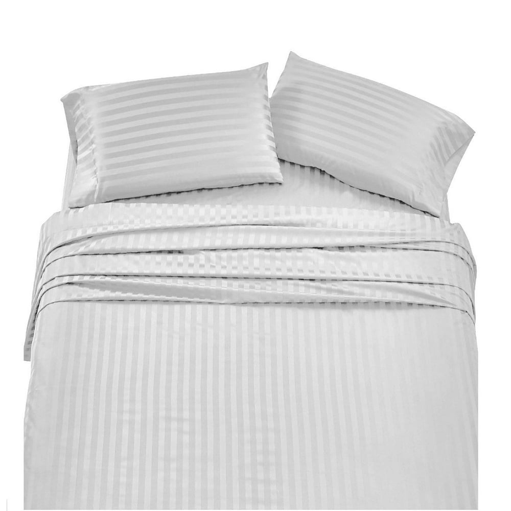 RV 28x75 Sheets easy to fit in RVmattress upto 15 Inch Stripe White