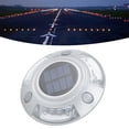 thumbnail image 1 of Luces De Cubierta Solar, aleación De Aluminio, 12 LED, Luces De Pasos De Advertencia Para Entrada, Muelle, Carretera, Con Control De Luz Inteligente, Ahorro De Energía, No, 1 of 7