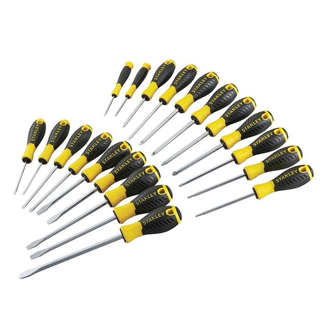 Stanley Hand Tools 0-60-213 Essential Screwdriver Set, 20 Piece