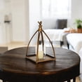 thumbnail image 3 of Veldra Curved Mini Table Lantern & Bird Accent - Bronze, 3 of 8