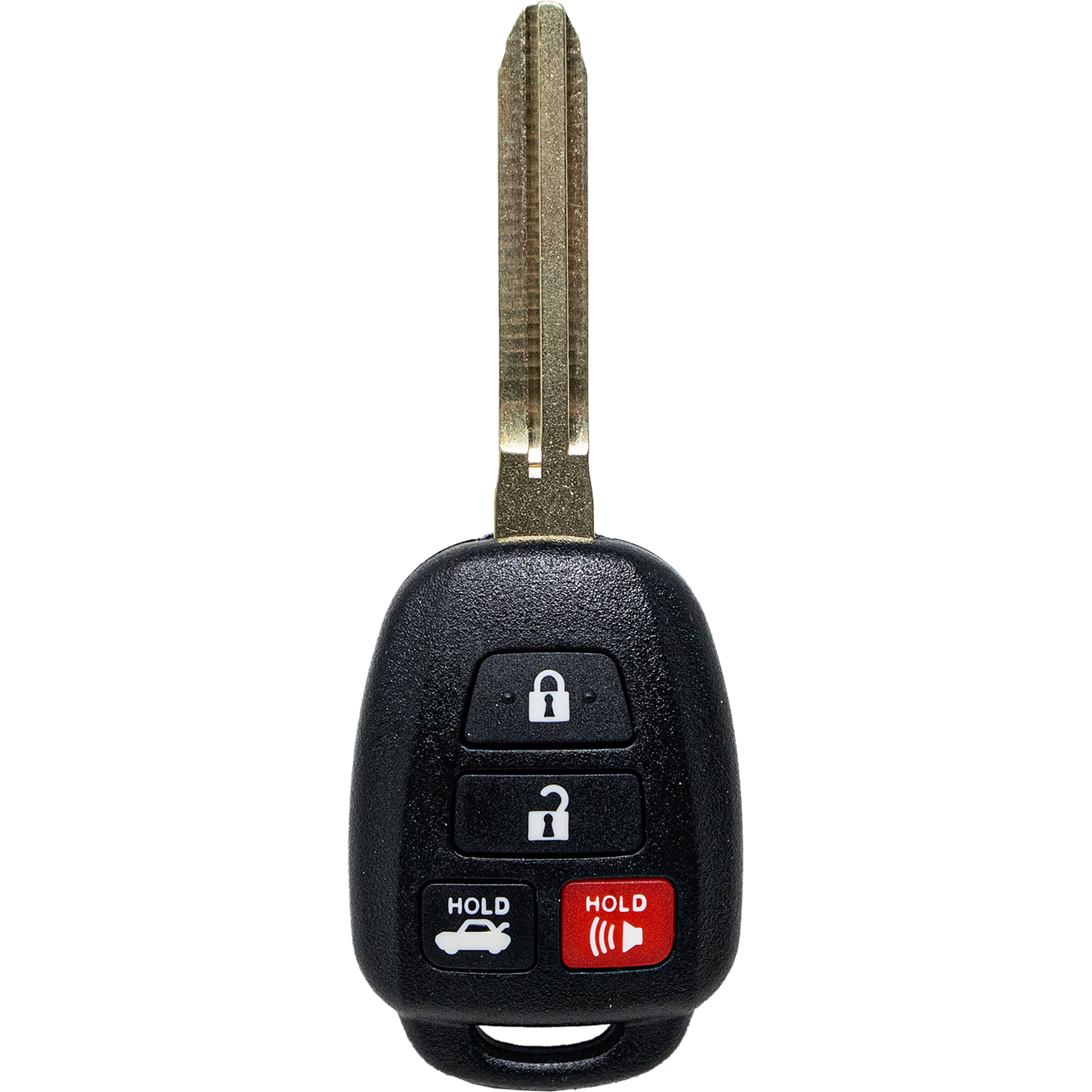 Car Keys Express Toyota Simple Key 4 Button Remote and Key Combo with Trunk Car Key Fob
