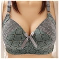 thumbnail image 1 of Weiqiqre Bras for Women Bowknot Printing Full Coverage Comfortable Supportive Bralettes for Everyday Wear, 1 of 9