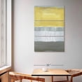 thumbnail image 2 of Elephant Stock Half Light I Wall Art - Vertical Multi Panel Canvas - Hallway Wall Decor - Abstract Multi Panel - Yellow And Gray Decor By Caroline Gold - 42" x 65", 2 of 8