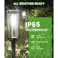 thumbnail image 5 of BITPOTT 8 Pack Solar Pathway Lights Outdoor Waterproof IP65 Auto On/Off Cool White LED, 5 of 9