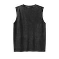 thumbnail image 3 of Bcfgryg Men's Summer Fashion Retro Loose Vest Plus Size Casual Base Shirt Mens Casual Vest Black M, 3 of 5