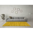 thumbnail image 3 of Ahgly Company Machine Washable Indoor Rectangle Abstract Yellow Modern Area Rugs, 8' x 10', 3 of 4