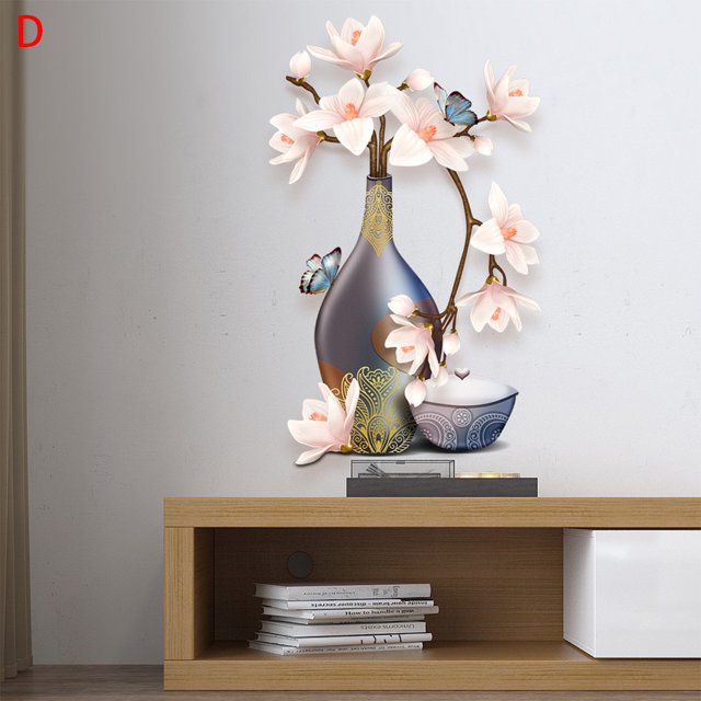 Yhmxh Home Decor,Stickers,Wall Decor, Creative Wall Stickers Background Self-Adhesive Bedroom 3d Stickers Stickers Wall Sticker