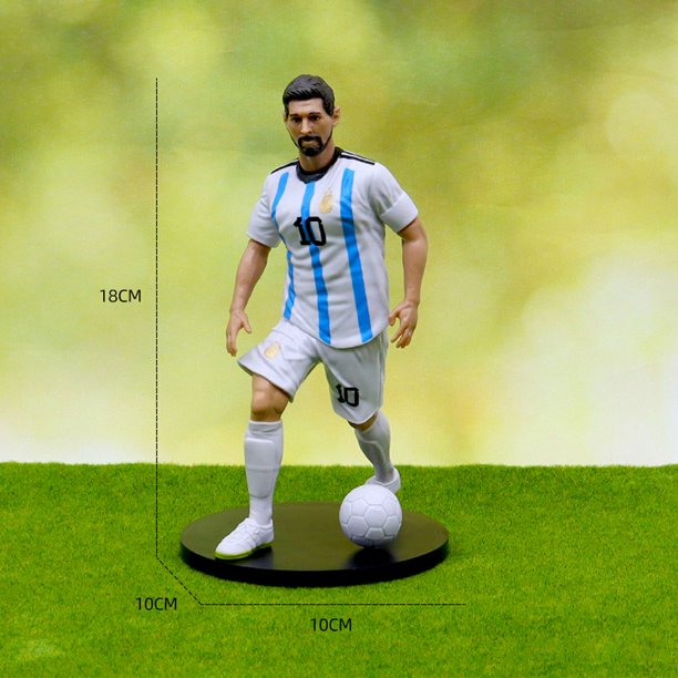 Figuras de acción de la FIFA C.Ronaldo, Messi, Mbappe, muñecos de modelos de 6 piezas, accesorios para coches, regalos para fanáticos del fútbol