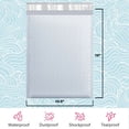 thumbnail image 2 of 10.5"W x 16"L Peel & Seal Padded Poly Bubble Mailer, #5, White - 25 Pack, 2 of 6