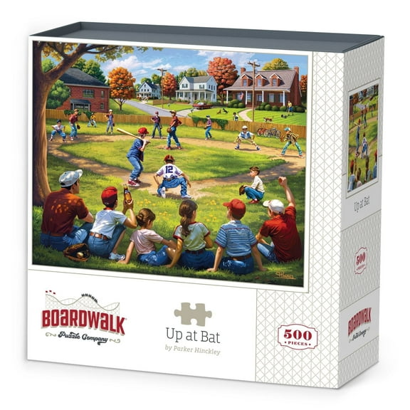 Up at Bat - 500 Piece Boardwalk Jigsaw Puzzle