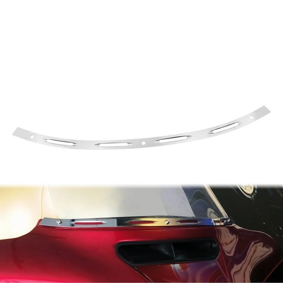 Motorcycle CNC Front Windscreen Windshield Trim Strip Fit For Harley Street Glide FLH 14-23