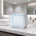 thumbnail image 5 of New Makeup Bag Large Capacity – Portable Handbag Style, for Travel Daily Use, Cosmetic Organizer, PVC Material, 5 of 6
