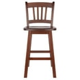 thumbnail image 2 of Winsome Fina 24"H Swivel Seat Transitional Solid Wood Counter Stool Walnut, 2 of 9