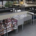 thumbnail image 2 of AmGood 22 in. x 18 in. Mixology Station - Underbar Hand Sink with Glass Rinser and Dipper Well, 2 of 12
