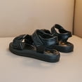 thumbnail image 4 of Fesfesfes Girls' Sandals Open Toe Summer Shoes Cute Flat Strappy Gladiator Sandals with Ankle Zipper and Soft Soled 4-14 Years, 4 of 6