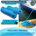thumbnail image 7 of WAVESRX 1/2” x 20’ (2PK) High-Performance Dock Lines for Boats and Pontoons | Premium Mooring & Docking Rope | Marine-Grade Double Braided Nylon for Best UV & Saltwater Resistance, 7 of 7