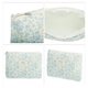 thumbnail image 3 of 1 Pc Bolsa de Maquillaje Mediana Acolchada para Mujeres, Duradera, para Vacaciones, Viajes y Gimnasio, Blanca y Azul de Algodón, 3 of 3