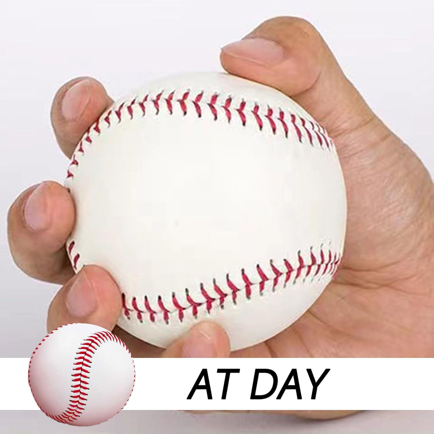 ABPETE  Light Up Baseballs,Glow in Dark Official Size Balls for Night Practice,Color-Changing, Durable Gift for Boys & Girls(3-Pack)
