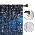 thumbnail image 4 of Blackout Kids Curtains,Math Equations Geometry Symbols Blue Pattern Childrens Insulated Curtains Set Of 2,Bedroom Essentials,Toddler Room Decor 42"x54", 4 of 5
