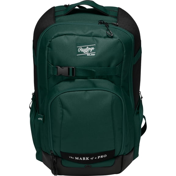 Rawlings Journey Players Baseball Backpack | Bat & Gear Bag | Green