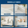 thumbnail image 6 of Garvee 52" Loveseat Sofa with Coiled Cushion 450LB Capacity Fabric Couch Easy Assembly for Apartment, 6 of 8