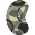 thumbnail image 5 of Hauteloom Pitman Wool Living Room, Bedroom Area Rug - Modern - Gray, Black, Green - 8' x 10'-Kidney, 5 of 9