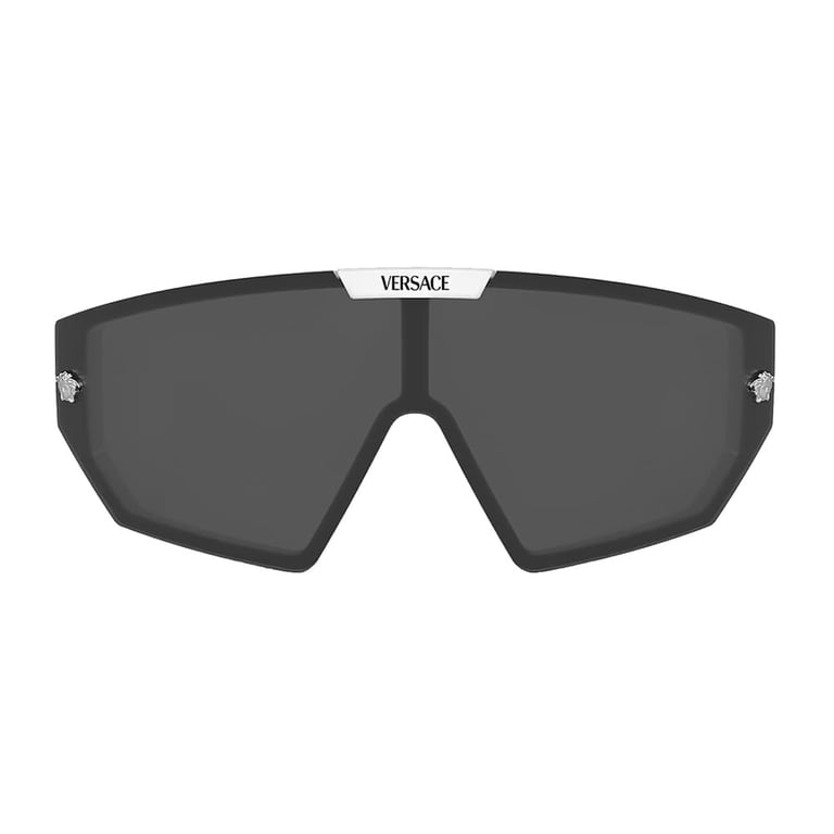 Versace VE 4461 Unisex Shield Sunglasses with White Plastic  display picture 1