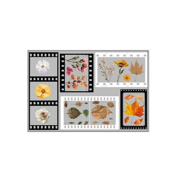 Moocorvic Vintage Maple Leaf Window Stickers Fall Decor Reusable Film Flower Decals for Glass Doors/Home Decor