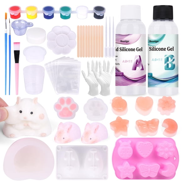 Squishy Kit Bounlger Taba Squishes con molde y gel para hacer manualidades