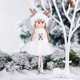 thumbnail image 5 of Ounissouiy Colgante de muñeca de Navidad Decoración de árbol de Navidad resistente al desgaste Adorno de muñeca colgante Kits de decoración para fiestas Blanco, 5 of 8