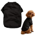 thumbnail image 2 of LGCASL Lightweight and Breathable Spring Pullover for Pets Dog T Shirt Soft Cotton Basic Pet Shirt Lightweight Breathable Pullover Design for Small and Medium Dogs Puppy (Black, L), 2 of 9