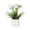 A, variant on Artificial Ceramic Orchid Floral Decor, Lifelike Faux Flower Arrangement, Easter Decor, Decorative Centerpiece for Living Room, Desktop, Entrance and Modern Home Decoration, 3*9.4in, B