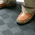 thumbnail image 5 of Rubber-Cal "Dura-Scraper Checkered" Commercial Entrance Mat - 3/8 in x 3 ft x 4 ft - Black Rubber Doormats, 5 of 6