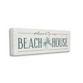 thumbnail image 3 of Stupell Industries Welcome to Beach House Sign Blue Palm Trees, 48 x 20,Design by Natalie Carpentieri, 3 of 7