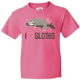 thumbnail image 3 of Inktastic I Love Sloths Youth T-Shirt, 3 of 5