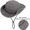 thumbnail image 2 of Men Foldable Sun Hat Safari Hat Anti UV Outdoor Mountaineering Travel Hat Fisherman Cap Bucket Hat，G, 2 of 5
