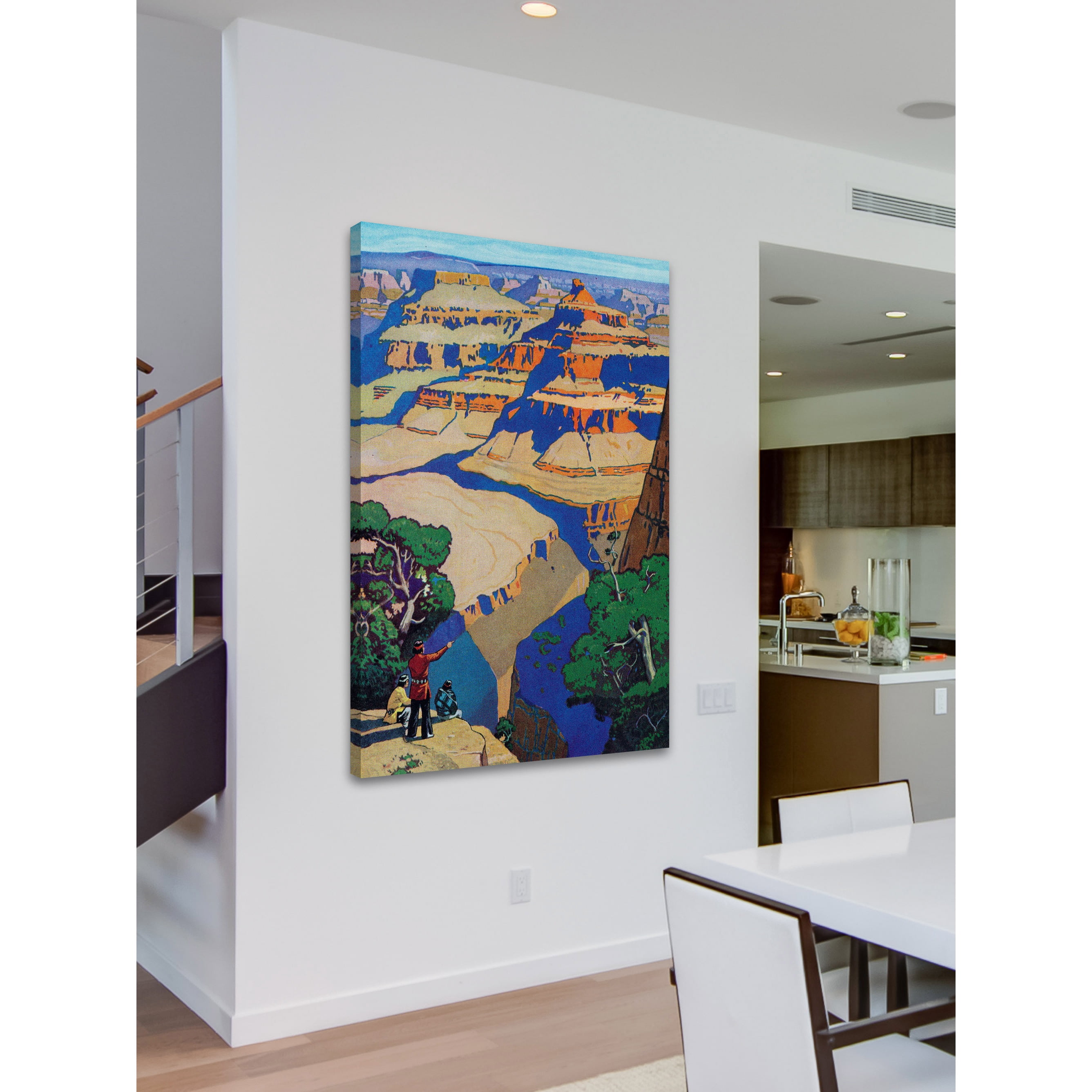 "Bird's Eye View" Painting Print on Wrapped Canvas