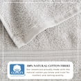 thumbnail image 3 of Great Bay Home Quick-Dry 100% Cotton 4 Pack Bath Towel Set, Light Grey., 3 of 6